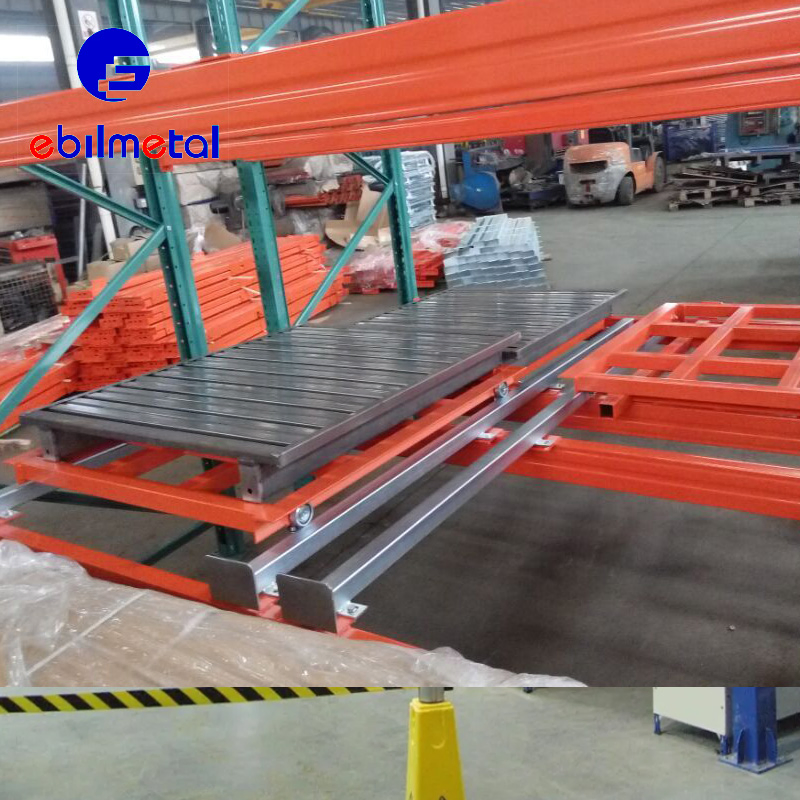 Customize Selective Push Back Pallet Racking for Industrial Warehouse