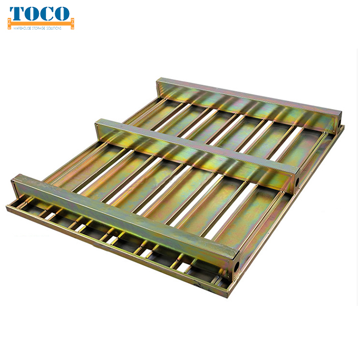 Customized Galvanized Rackable Heavy Duty Euro Steel Metal Logistic Pallet