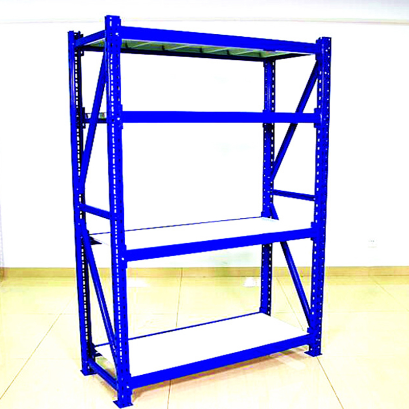 Factory 4 Layers Shelving Long Span Warehouse Racking Boltless Rack Industrial Metal Widespan Racks