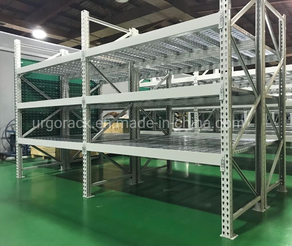 Factory Warehouse Teardrop Pallet Rack Galvanized Wire Deck Storage