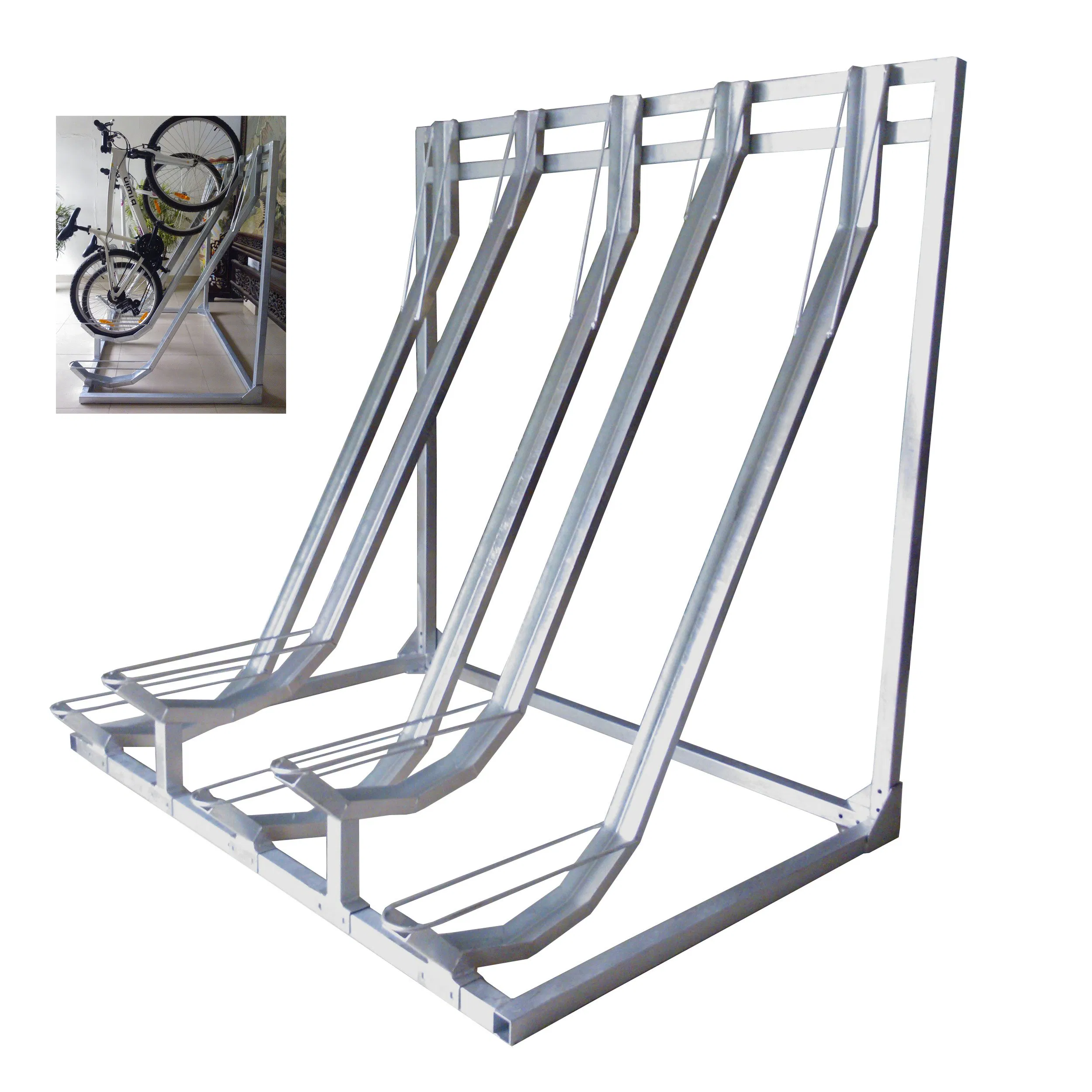 Community Outdoor Bike Racks Ground Rack Bicycle Display Rack Stand