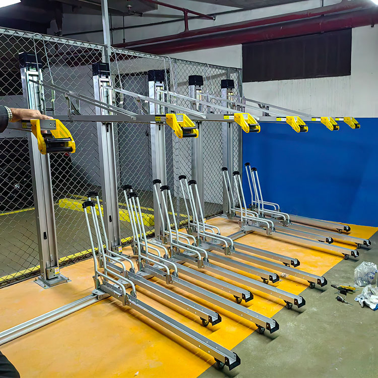 Secure Bike Share Rental Automated Parking Storage System Electric Bicycle Shop Storage