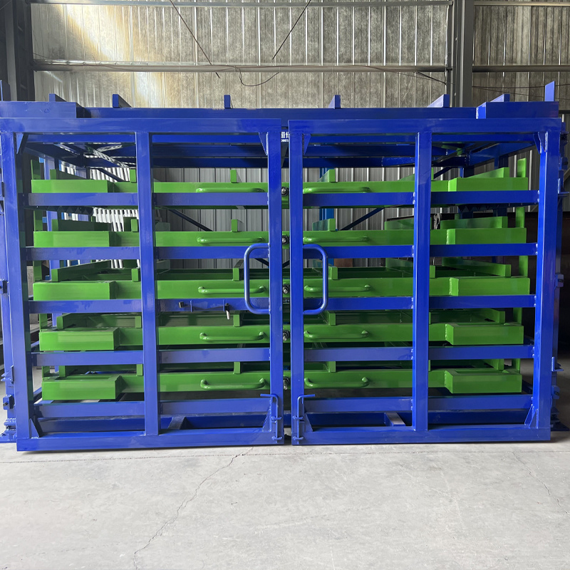 Dual Safety Protection Hand Crank Drawer-Type Heavy Sheet Rack Anti-Tip &amp; Anti-Slip Professional Design