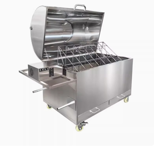 a Rack for Roasting Lamb Legs and Chops on a Commercial Stove