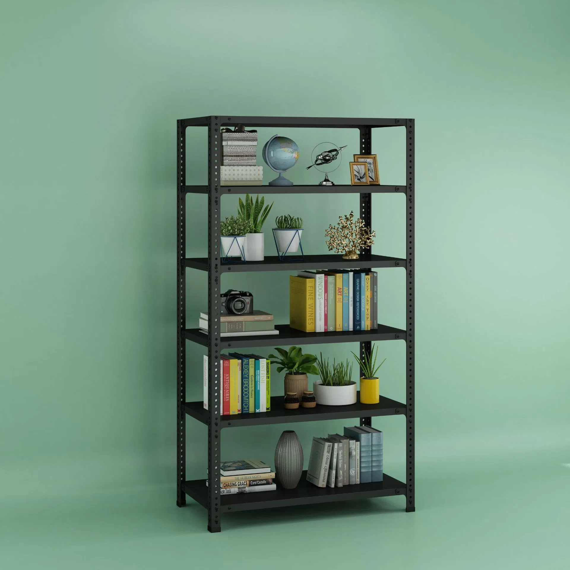 Slotted Iron Rack Warehouse Steel Metal Shelf for Supermarket