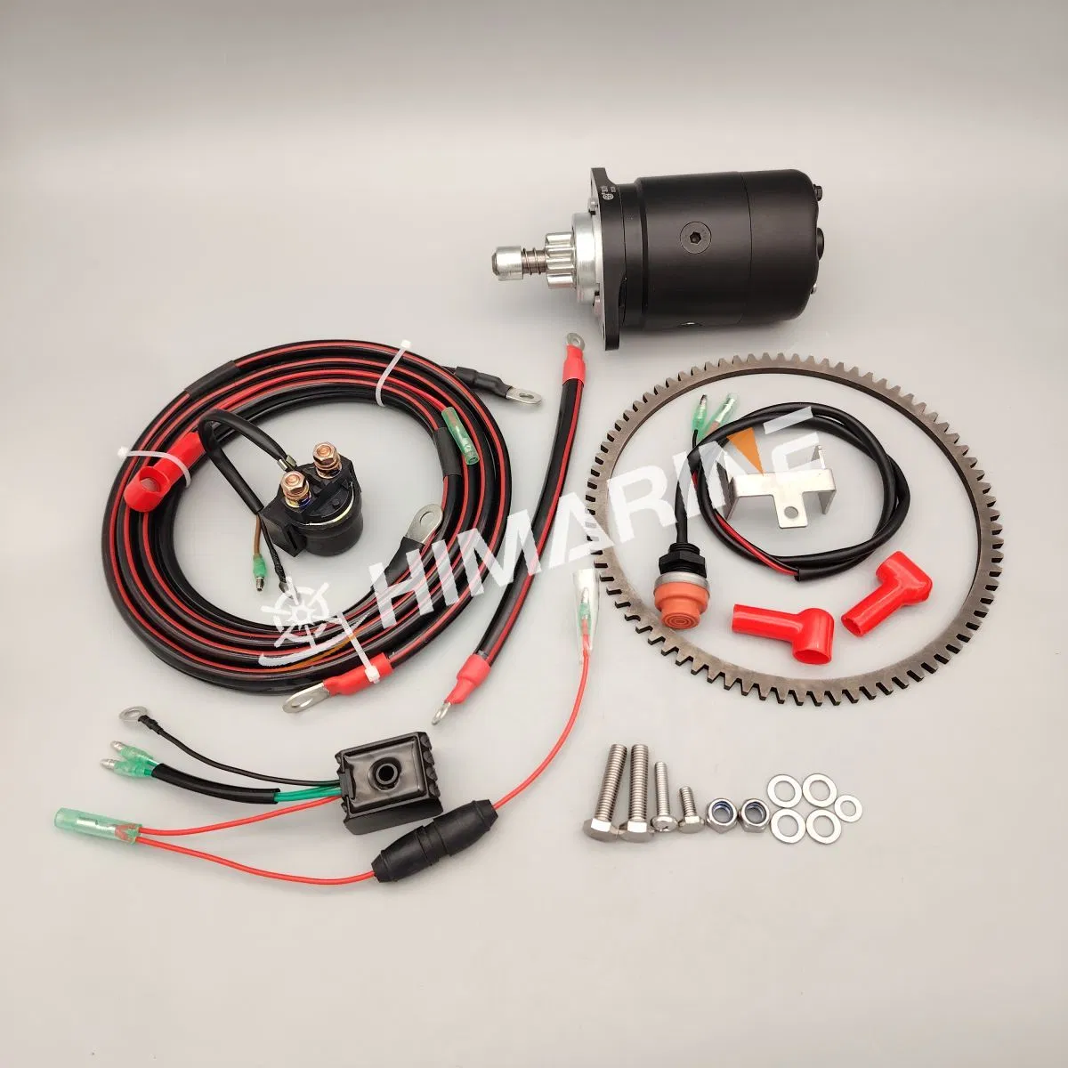 مجموعة بدء كهربائي لـ 25HP 30HP محرك خارجي توهاتسو تحويل بدء يدوي إلى بدء كهربائي مجموعة دوار البدء محرك البدء