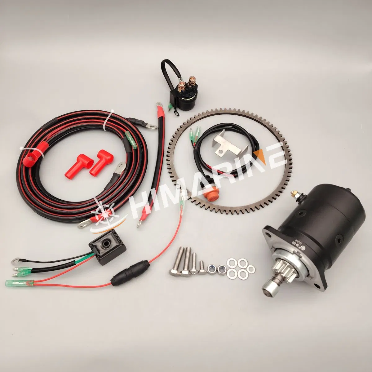 مجموعة بدء كهربائي لـ 25HP 30HP محرك خارجي توهاتسو تحويل بدء يدوي إلى بدء كهربائي مجموعة دوار البدء محرك البدء
