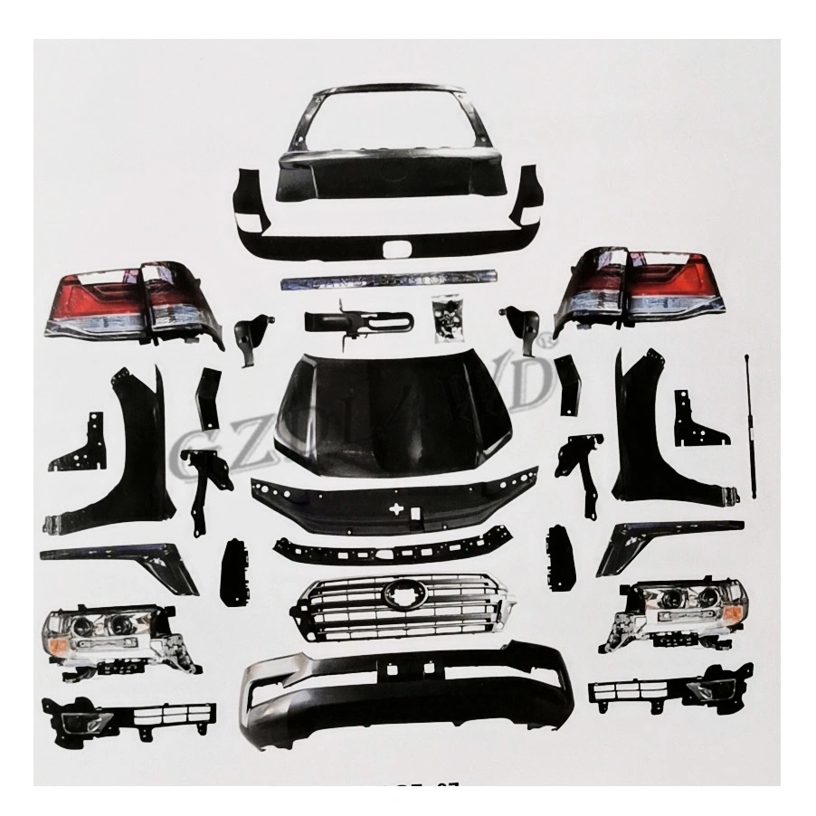 مجموعة تحويل السيارات 4WD 4X4 مجموعات هيكل السيارة لسيارة لاند كروزر LC200 2008-2015 ترقية إلى LC200 2016-2019