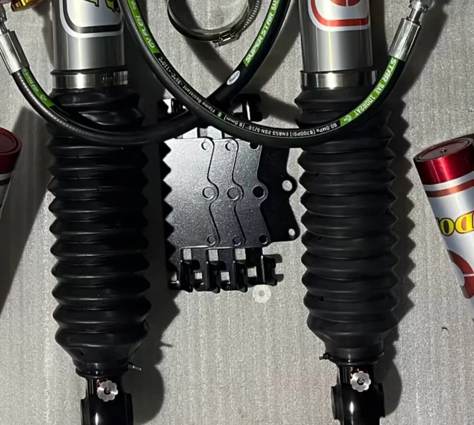 Nitrogen shock absorber installation