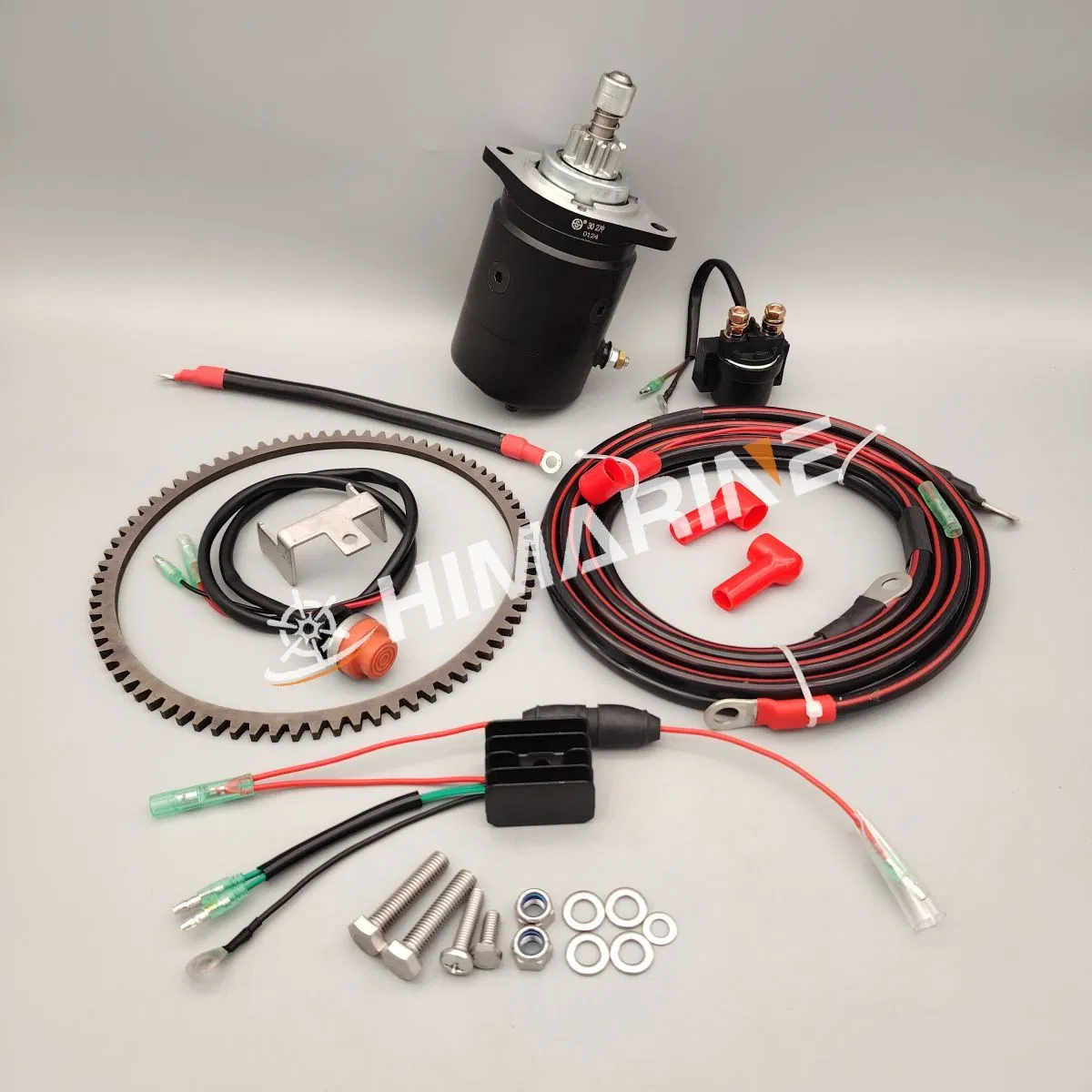 مجموعة بدء كهربائي لـ 25HP 30HP محرك خارجي توهاتسو تحويل بدء يدوي إلى بدء كهربائي مجموعة دوار البدء محرك البدء