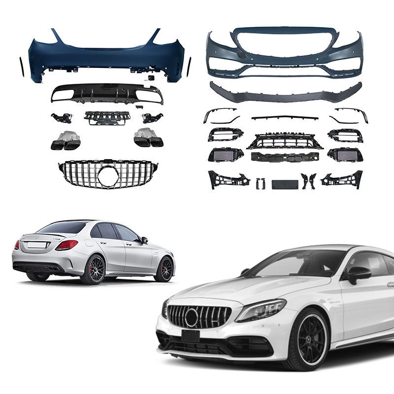 كلاس W205 مجموعة هيكل مجموعة هيكل كوبيه C63 2015 C63 W205 C2002008 صدام أمامي صدام خلفي شبكة مجموعة هيكل