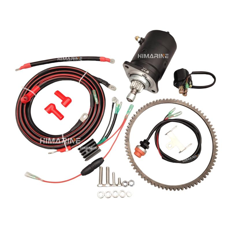 مجموعة بدء كهربائي لـ 25HP 30HP محرك خارجي توهاتسو تحويل بدء يدوي إلى بدء كهربائي مجموعة دوار البدء محرك البدء