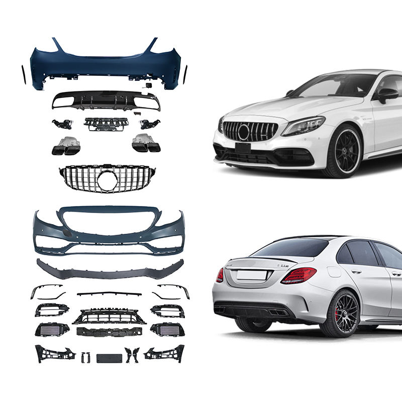 كلاس W205 مجموعة هيكل مجموعة هيكل كوبيه C63 2015 C63 W205 C2002008 صدام أمامي صدام خلفي شبكة مجموعة هيكل