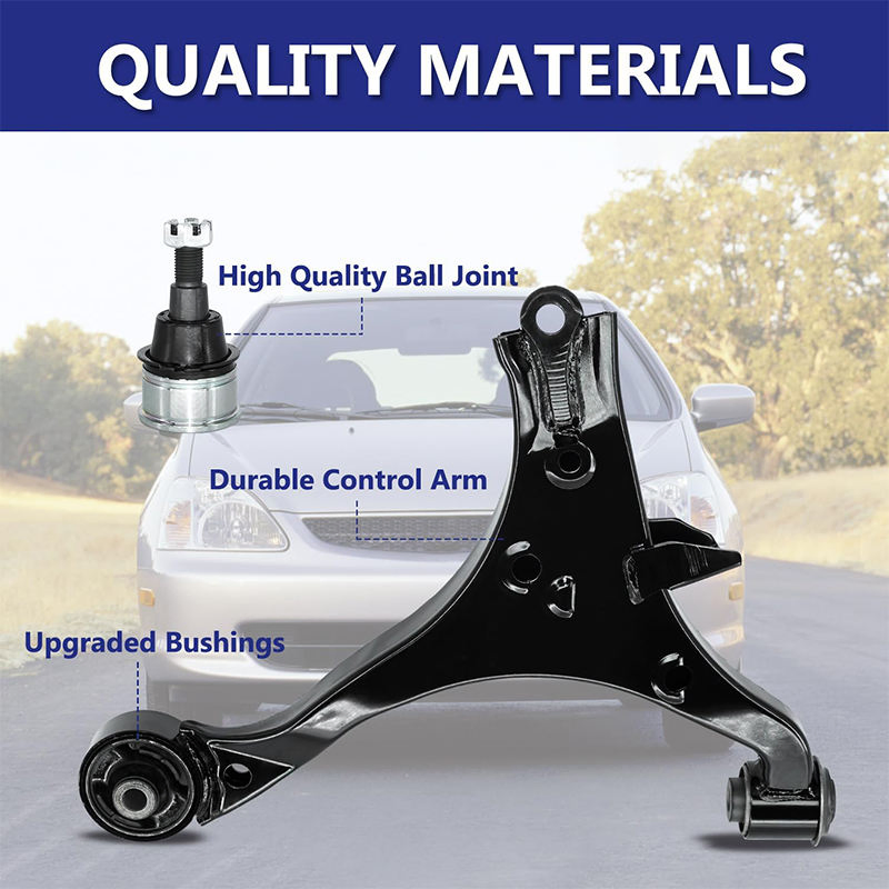 Replacement Front Lower Stabilizer Links Auto Control Arm Ball Joint Outer Tie Rod Suspension Kits for -Honda -Civic 2001-2005 Acura