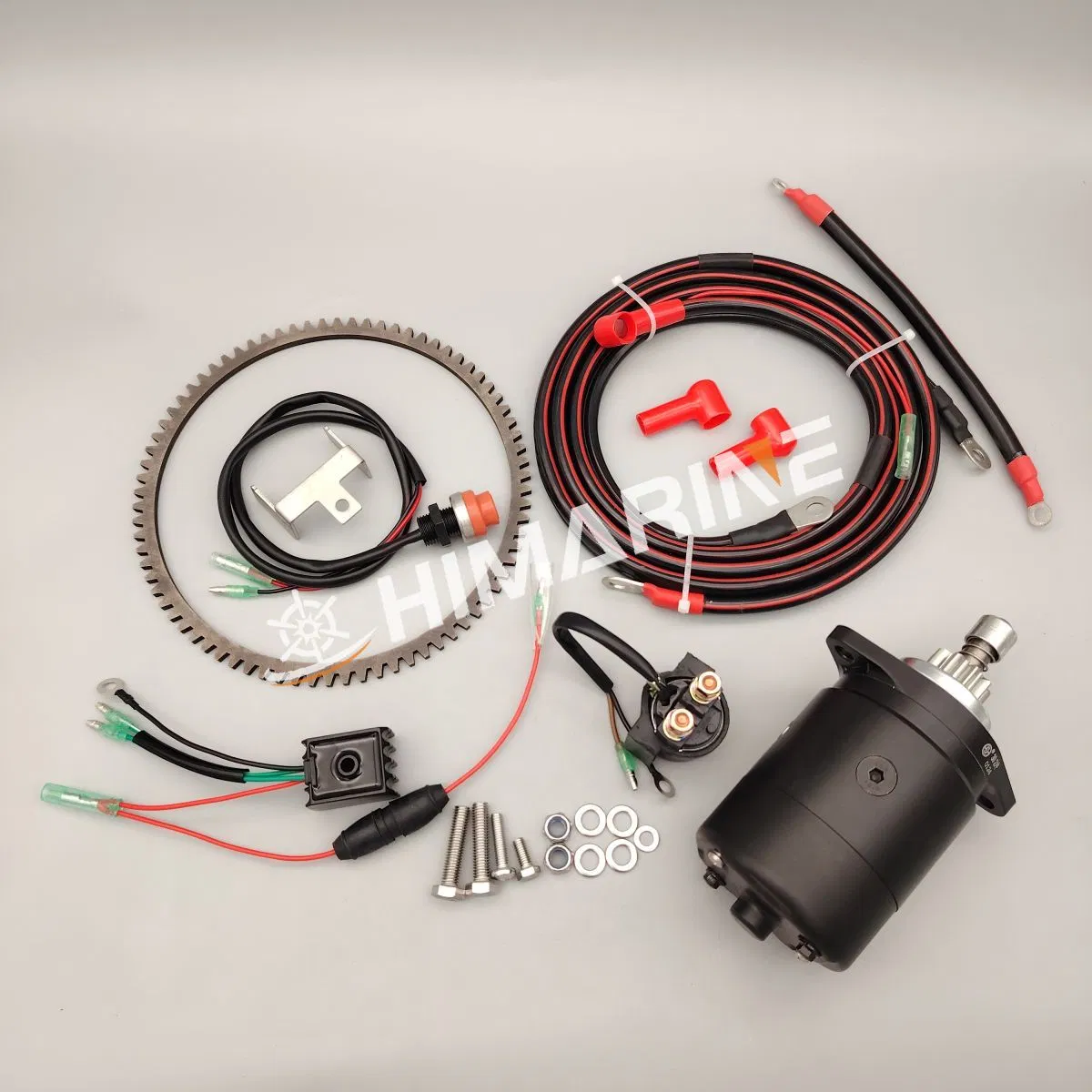 مجموعة بدء كهربائي لـ 25HP 30HP محرك خارجي توهاتسو تحويل بدء يدوي إلى بدء كهربائي مجموعة دوار البدء محرك البدء
