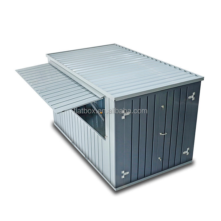 Flatbox20FT وحدات تخزين ذاتية قابلة للإعادة الطي قابلة للتحريك حاوية تخزين محمولة بأبواب متSwing