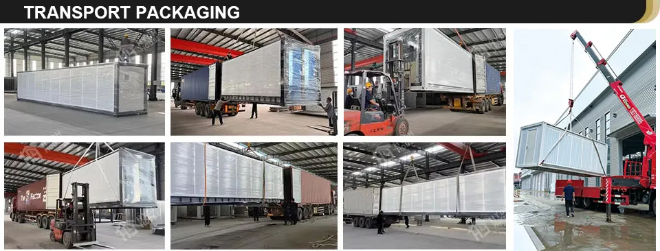 شحن 20FT 30FT 40FT 2 غرفة نوم فاخرة حديثة مسبقة الصنع وحدات متنقلة للعيش منزل صغير قابل للطي منزل مسبق الصنع قابل للتوسع منزل حاوية قابل للسكن
