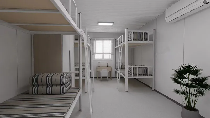 سكن الطلاب حاويات مؤقتة للدور dormitories مدارس من طابقين فصول دراسية