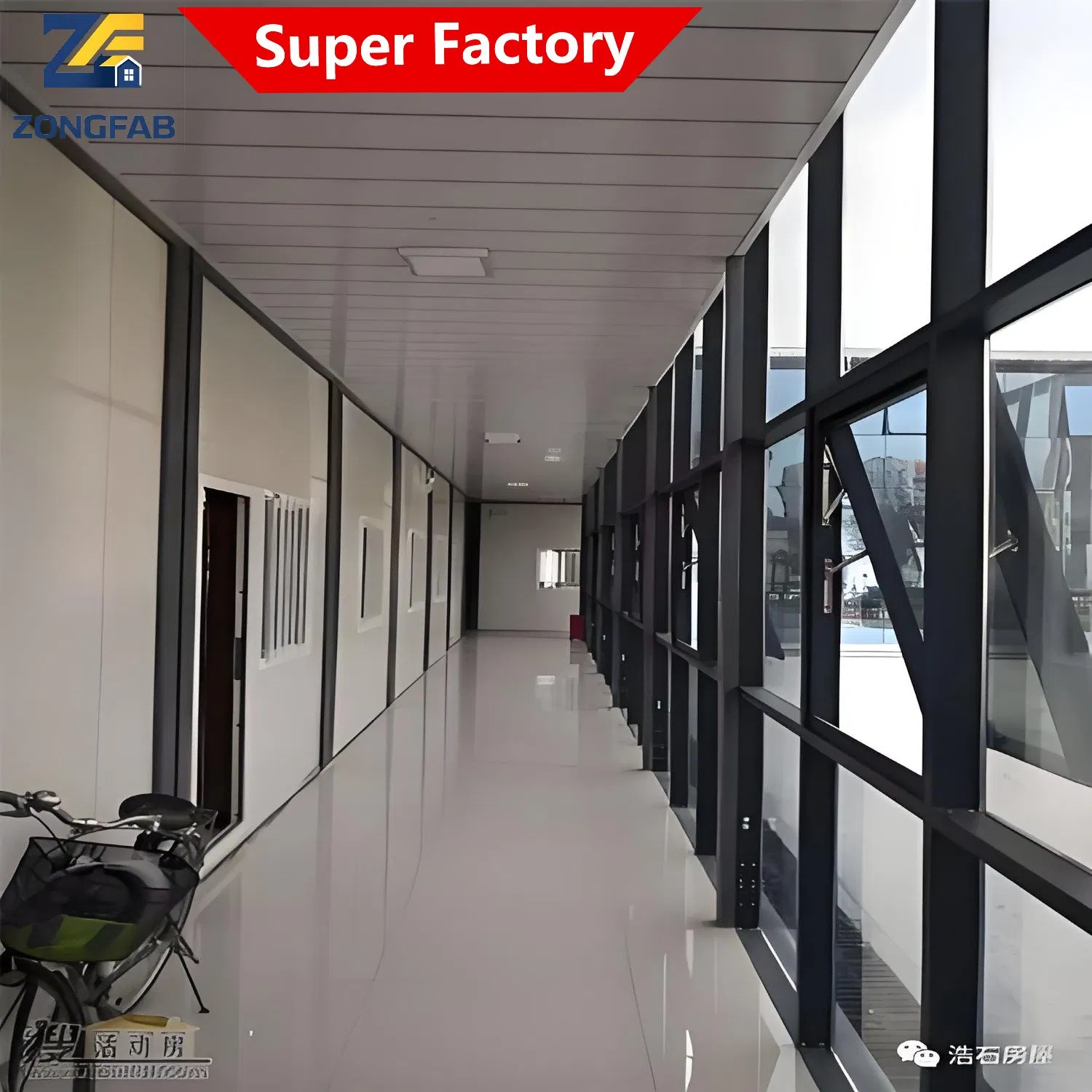 مشروع إقامة سكن للعمال معزول ذو جدران مزدوجة ومغطى بالمعادن، يتكون من وحدات قابلة للفك والبناء المسبق
