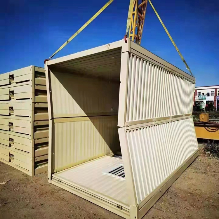 20FT 40FT حاويات مكاتب فاخرة قابلة للطي مصممة مسبقًا للنقل