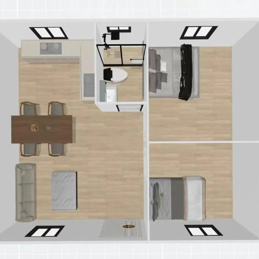 20/30/40FT منزل حاوية قابل للتوسيع والطوي منازل مسبقة الصنع حاويات محمولة منزل مسبق الصنع متنقل