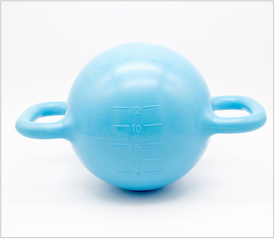 Adjustable Weight Kettlebell Portable Water Filled Inflatable Kettlebell with 2 Handles for Multiple Grip Bl12871