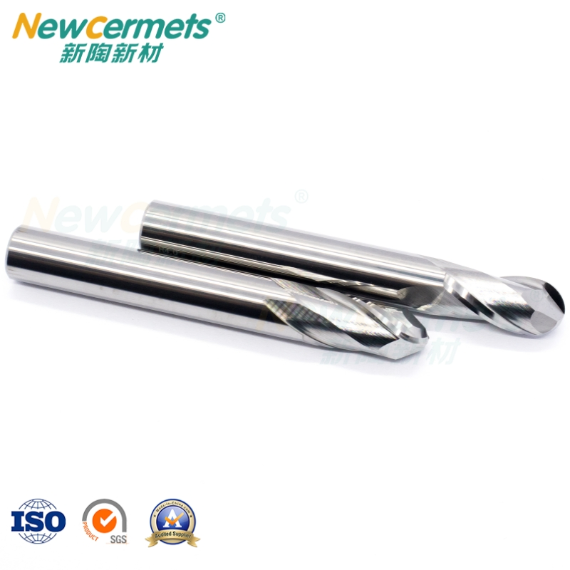 Multi-Flute Ball Nose End Mill with High Wear Resistance for Metal Cutting