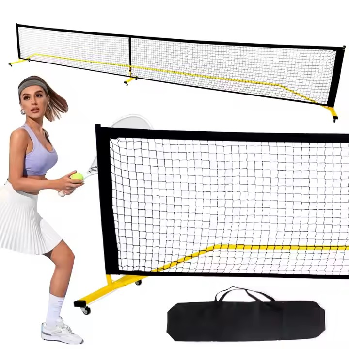 Steel or Aluminum Material Made Fixed Inground Round Tube Tennis and Pickleball Post Net System