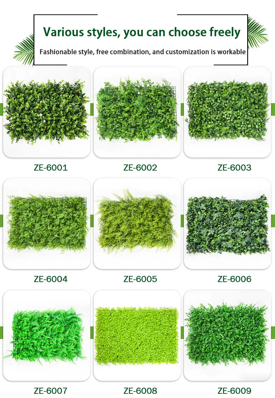 Artificial Plant Wall Detail 5