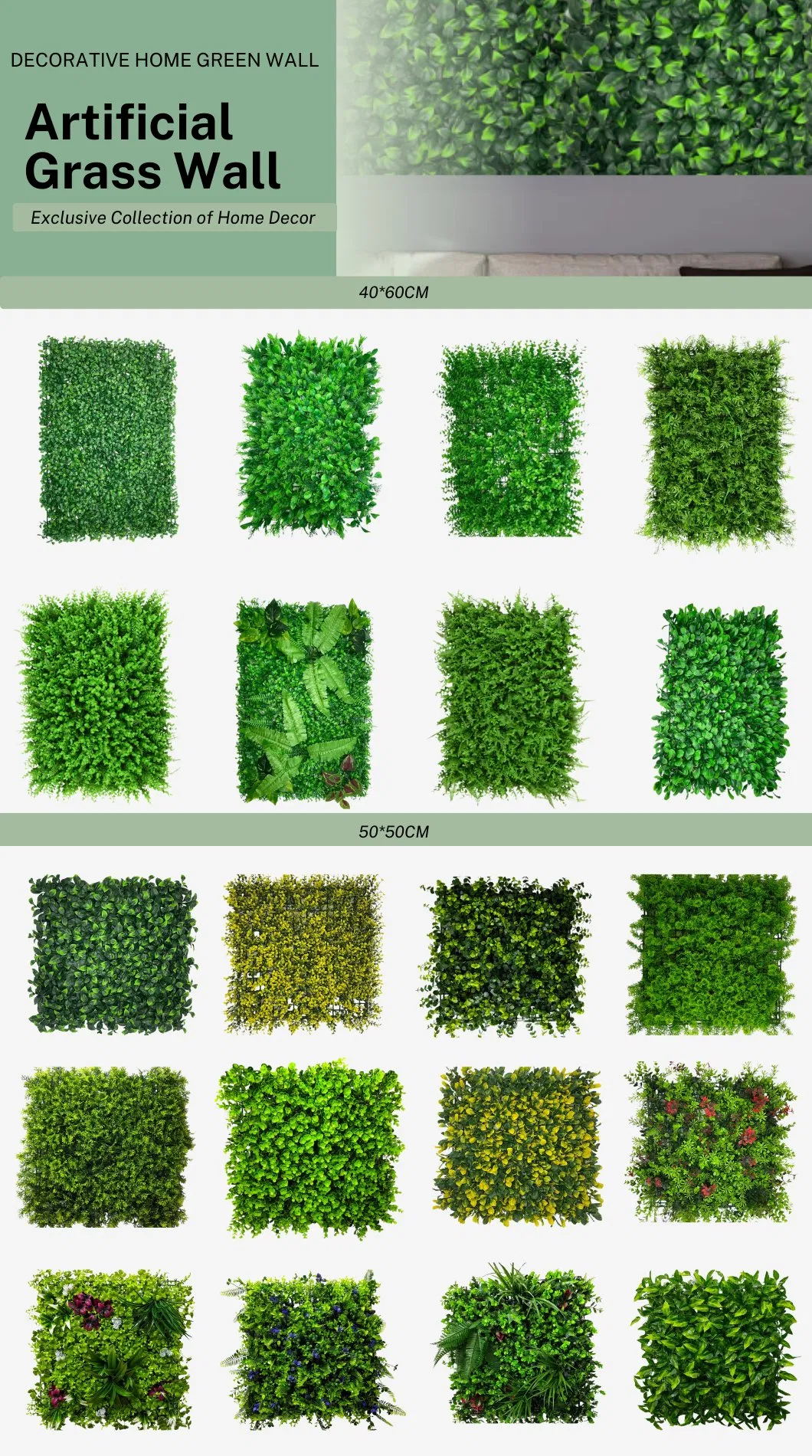 Artificial Grass Wall Detail 1