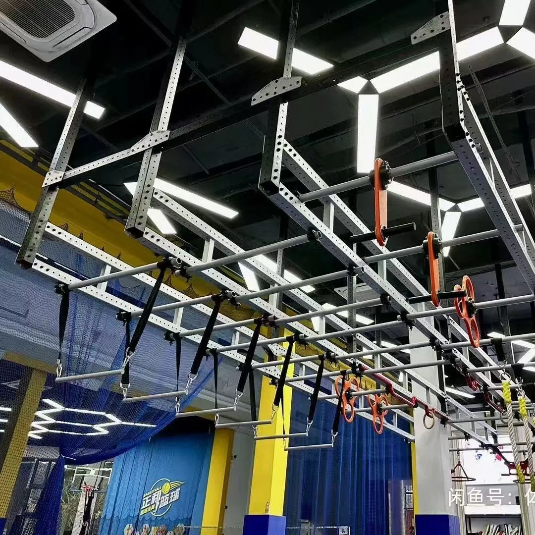 Adjustable Indoor Ninja Training Warrior Track Kit for Playground Enhances Child's Strength