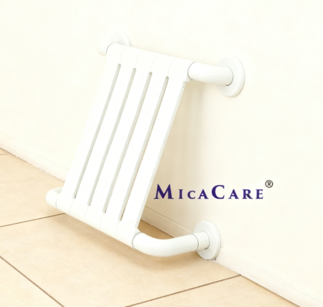 Ergonomic White Toilet Back Support with Grip Technology