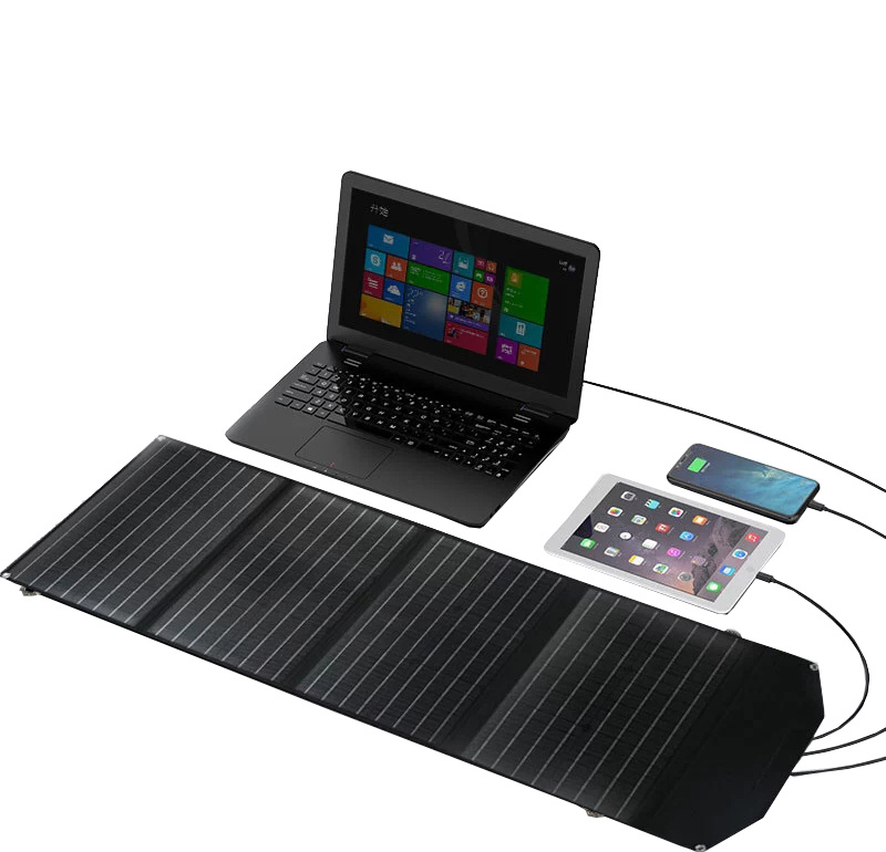 Outdoor Green Energy ETFE Monocrystalline Silicon Cells Portable Foldable Solar Panel