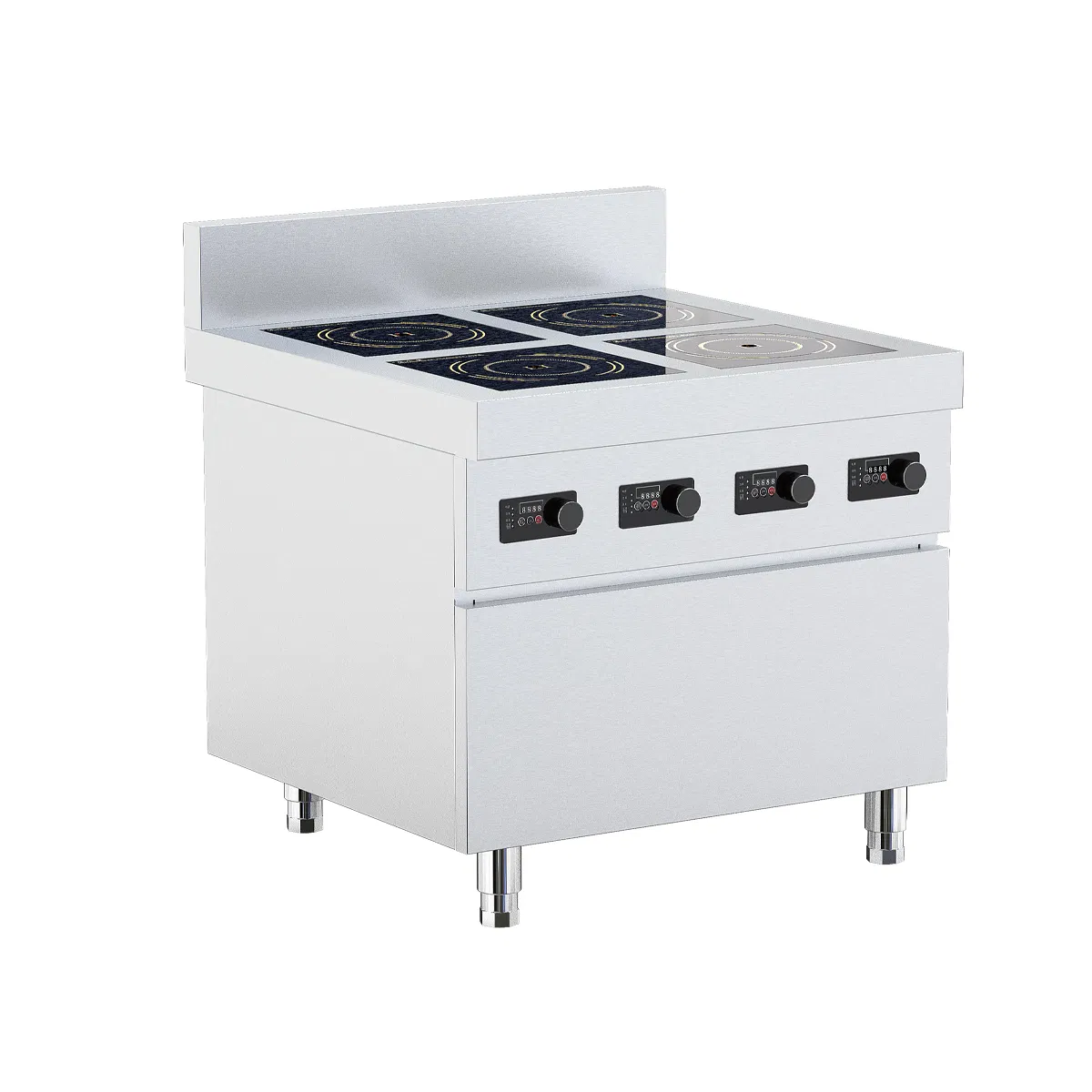 Smart 4-Zone Induction Cooking Surface with Accurate Heat Settings