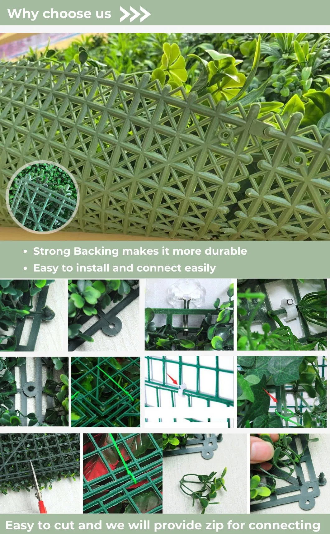 Artificial Grass Wall Detail 3