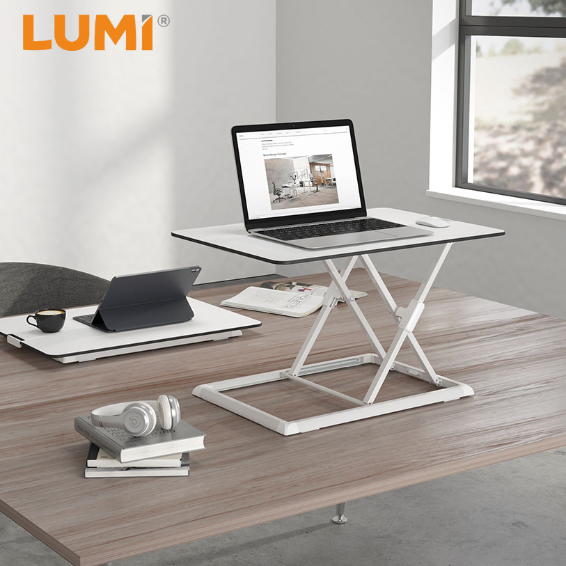 Customizable Premium Office Computer Ultra-Slim Height Adjustable Standing Desk Converter