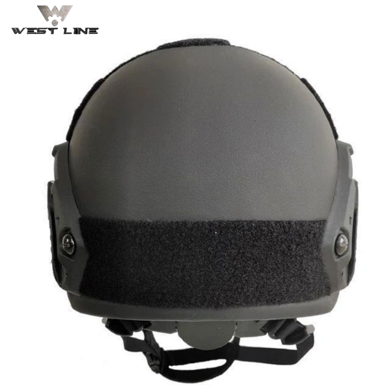 Black Fast Safety Protective Self Defense Combat PE Aramid Helmet