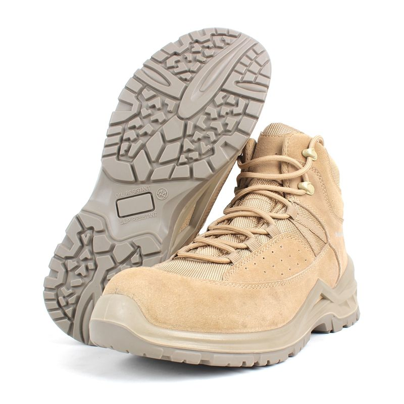 New Outdoor Combat Tactical Boots Men's Waterproof Non Slip Hiking Shoes Steel Toe Safety Boots