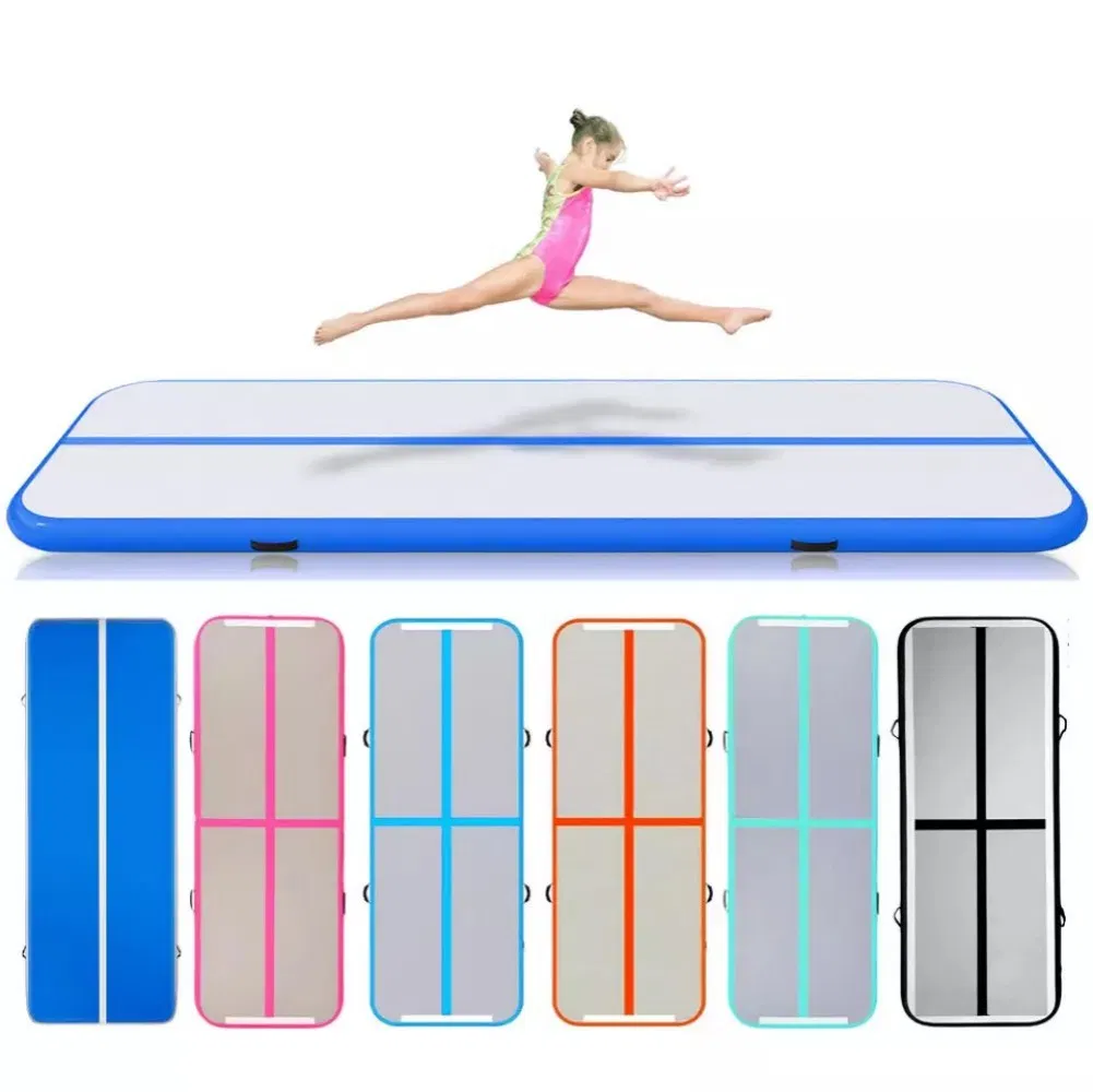 Manufacturer Custom 4m 5m 6m 8m 10m 12m Floating Inflatable Air Tumble Track Water Gymnastics Gym Mat for Sale