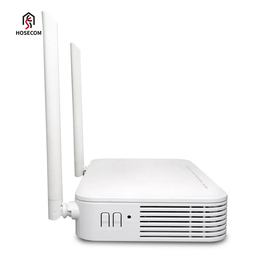 High Quality 4 Port Gpon Epon Adaptive 2.4G 5g Dual Band WiFi5 AC1200 Ont Fiber Optic Modem Equipment Dbc Xpon CATV ONU