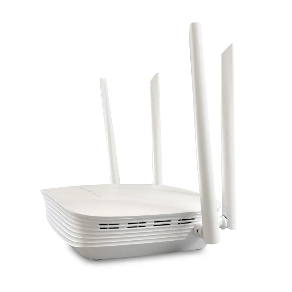 WiFi 6 Ax3000 Dual-Band Xpon Router, 4 Gigabit LAN Ports 1 Rj11 1 USB, Gpon/Epon Adaptive ONU Seamless Fiber Optic Equipment