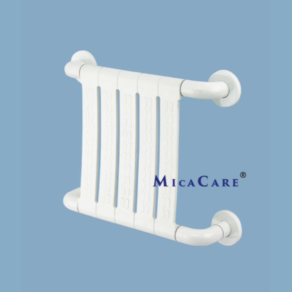 Ergonomic White Toilet Back Support with Grip Technology