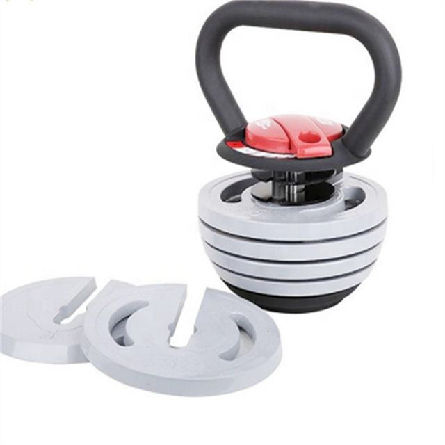 High Quality Gym Equipment Fitness Gym Free Weight 18kg/40lb Adjustable Kettlebell
