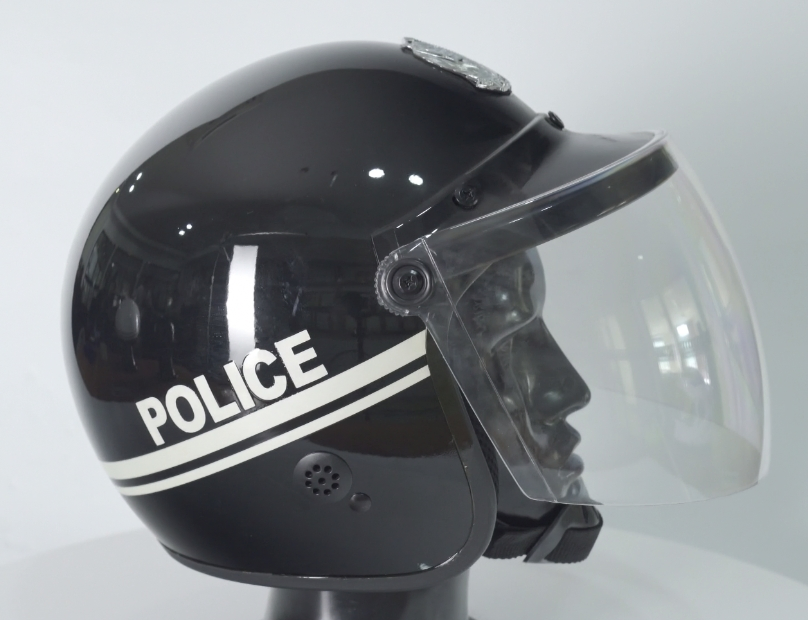 Matte Black Anti Riot Control Helmet