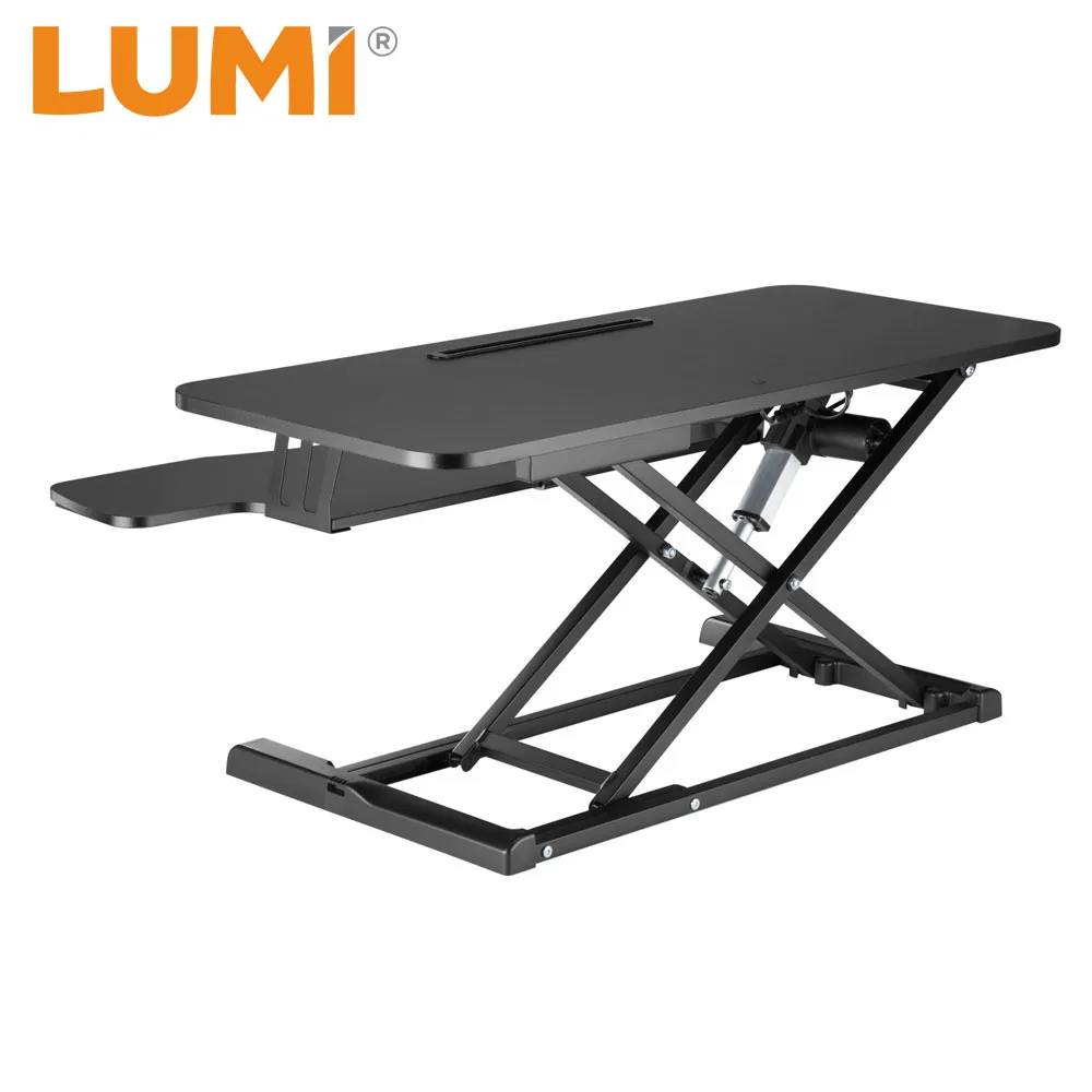Electric Height Adjustable Sit Stand Workstation Economy Tabletop Ergonomic Adjustable Standing Desk Converter