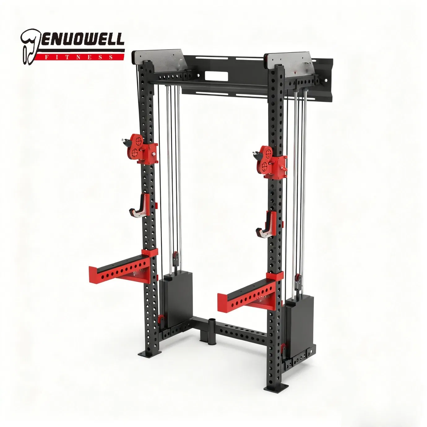 Adjustable Home Fitness Tower with Durable Stainless Steel Hooks and Customizable Resistance Weight Multi Gym