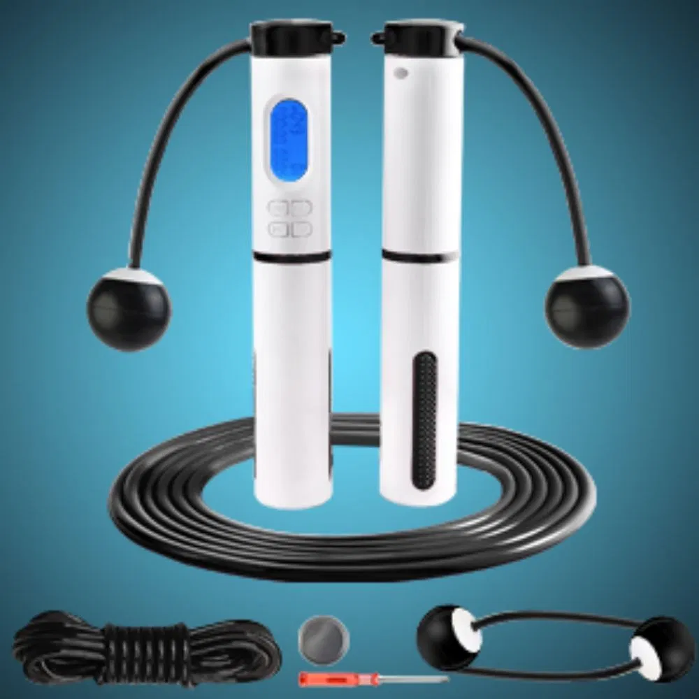 Portable Ropeless Cordless Jump Rope Skipping Rope with Ball as Fitness Exercise Sports Training Tool Equipment