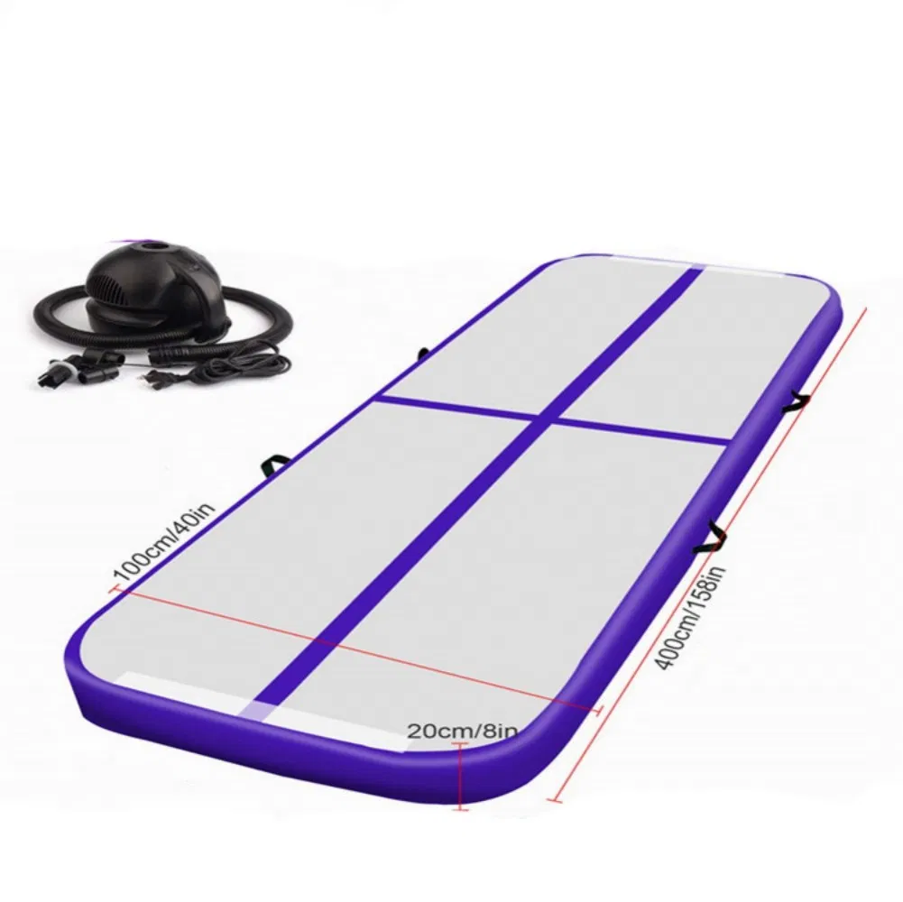 Stock Inflatable Gymnastics Mat Airtrack Tumble Square Air Track Mat Matt Tumbling 5 Meter for Gymnastics Kids Air Track Mat