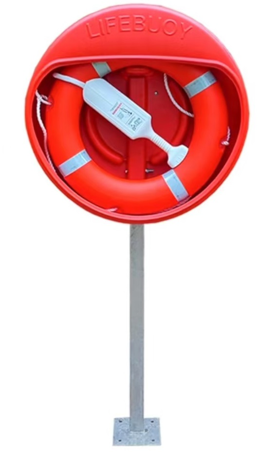 Swimming Ring Specific Fiberglass Storage Marine Lifebuoy Release Protective Box