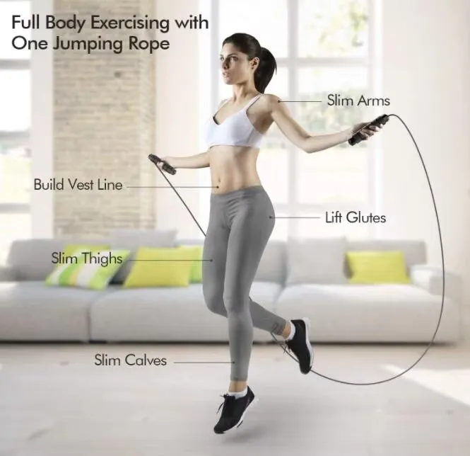 Smart Speed Jump Rope PVC and Steel Cable